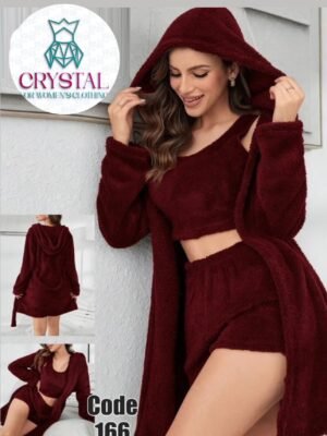 ست شورت فرو ٣ قطع ماروني