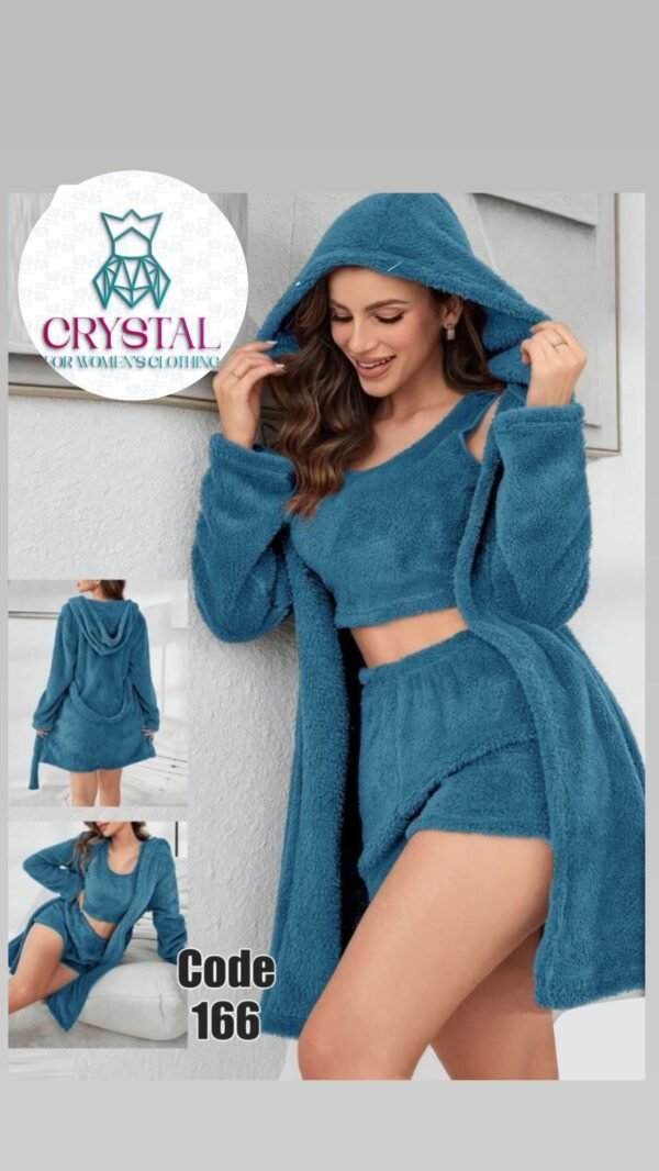 سيت شورت ٣ قطع سماوي