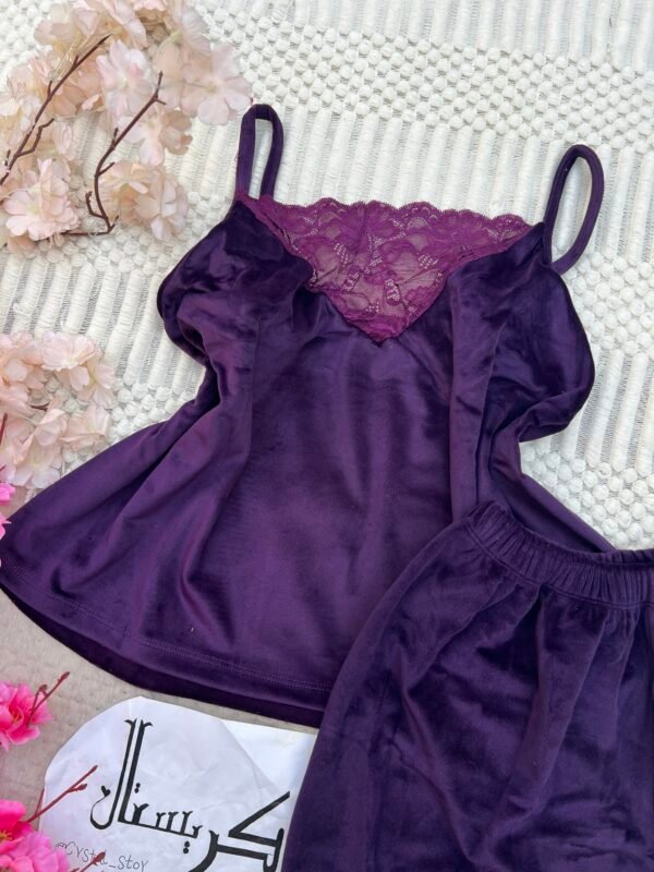 سيت مخمل لون ملكي