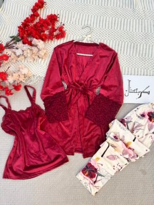 تراك ٣ قطع مشجر احمر