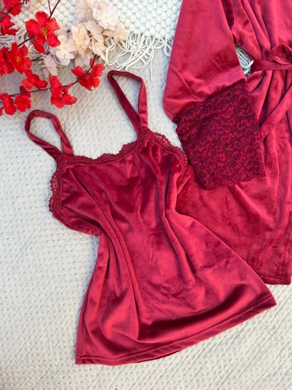 تراك ٣ قطع مشجر احمر