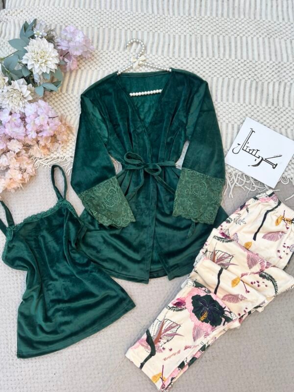 تراك ٣ قطع مشجر اخضر